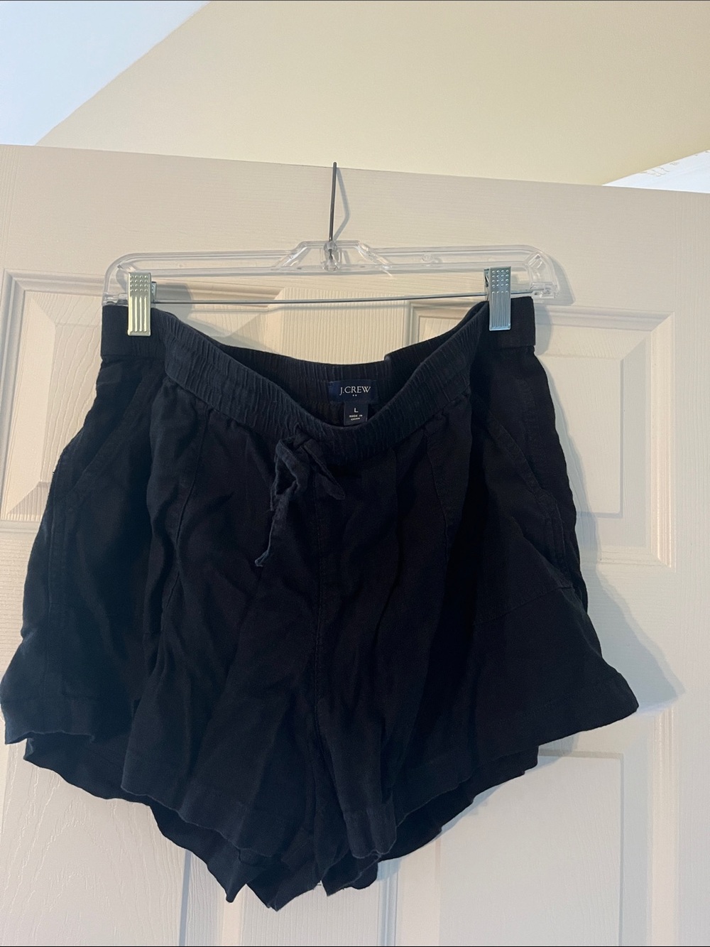 J. Crew Black Athletic Lounge Shorts with Drawstring Waist